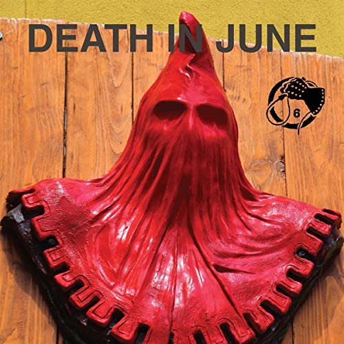 CD cover for Death In June’s “Essence!” featuring a red, hooded figure.
