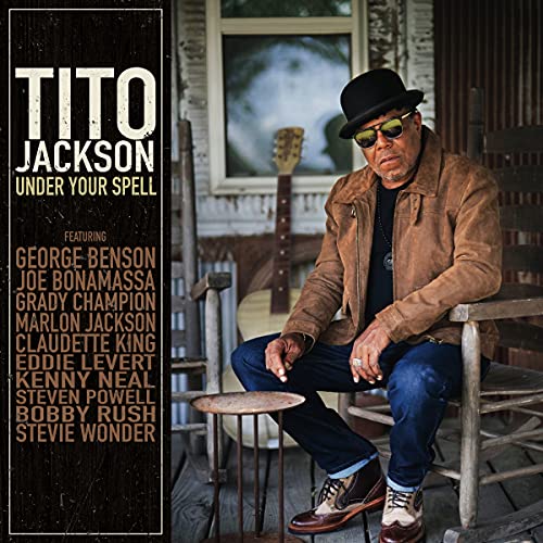 Album cover for Tito Jackson’s “Under Your Spell” featuring a portrait of the artist.