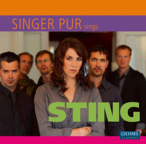 CD cover for “Singer Pur Sings Sting” featuring a female vocalist and band.
