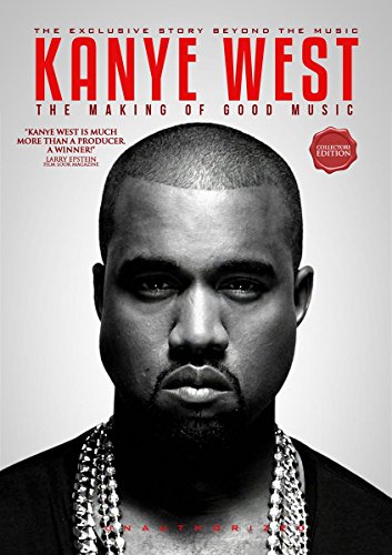 DVD cover featuring a black and white portrait of Kanye West.
