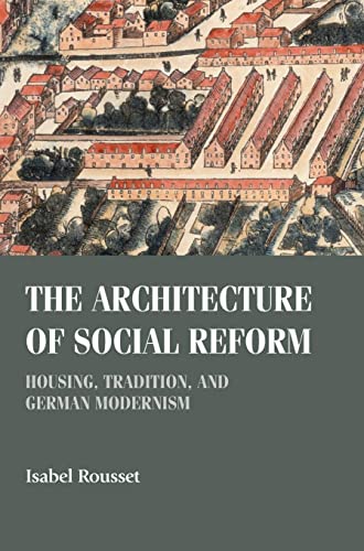 Book cover depicting a historical bird’s-eye view of housing and text.