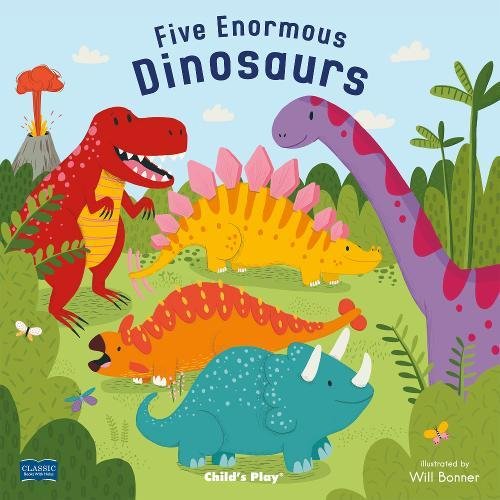 Five Enormous Dinosaurs (Classic Books with Holes Soft Cover)