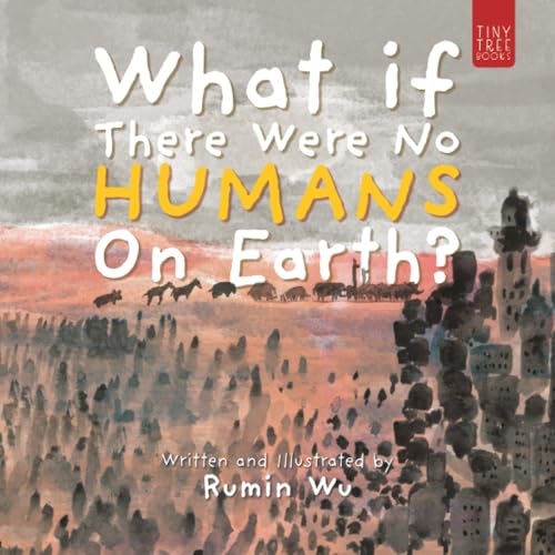 Book cover depicting wild animals roaming among overgrown city ruins.
