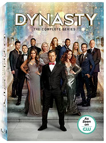 Dynasty" DVD cover featuring a large group of formally dressed actors.