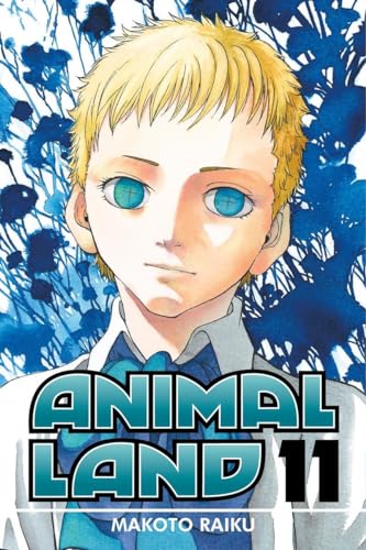 Manga cover featuring a blonde boy with blue eyes against a blue floral background.