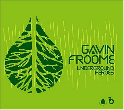CD cover for Gavin Froome’s “Underground Heroes” with a leaf design.