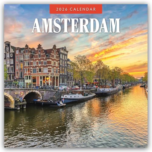 Amsterdam 2026 Square Wall Calendar