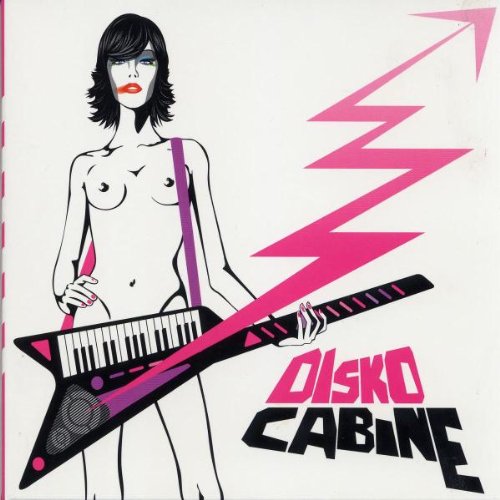 CD cover: stylized illustration of a woman with a guitar and pink lightning.