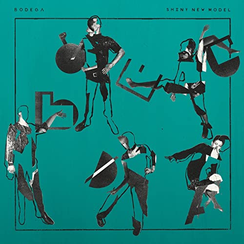 Bodega album cover: collage of fragmented figures in black and white.