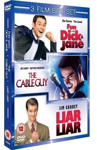 DVD box set featuring Jim Carrey in Fun with Dick and Jane, Cable Guy, Liar Liar.