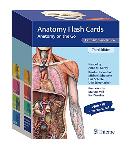 Anatomy Flash Cards, Latin Nomenclature : Anatomy on the Go