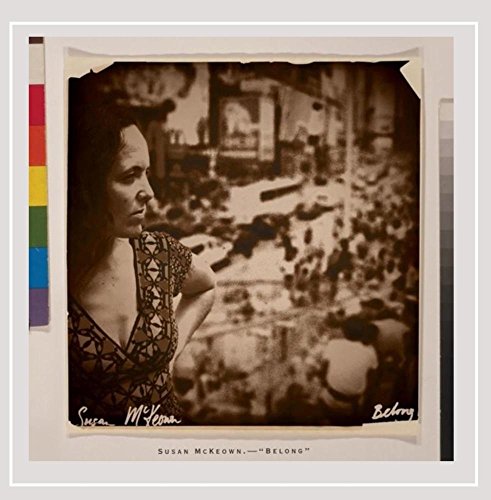 CD cover: sepia-toned portrait of Susan McKeown, titled "BELONG".