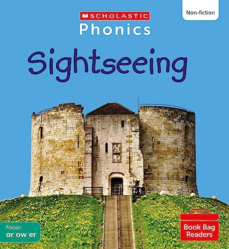 Book cover: "Sightseeing" with image of a stone castle on a hill.