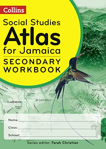 Cover of Collins Social Studies Atlas for Jamaica Secondary Workbook with a hummingbird.