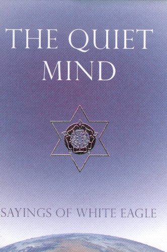 Book cover: "The Quiet Mind" with a star and Earth image.