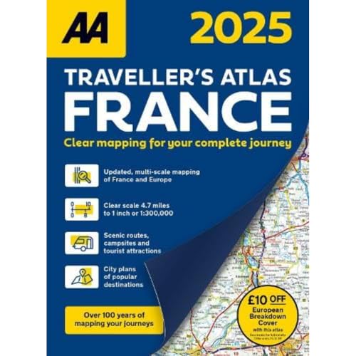 AA Traveller's Atlas France 2025