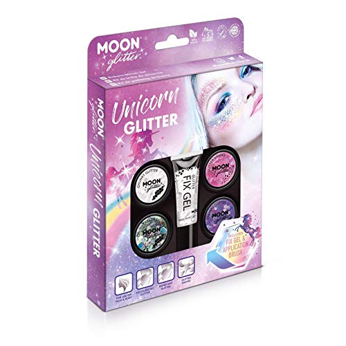 Unicorn Glitter Boxset by Moon Glitter - Cosmetic Festival Makeup Glitter for Face, Body, Nails, Hair, Lips
