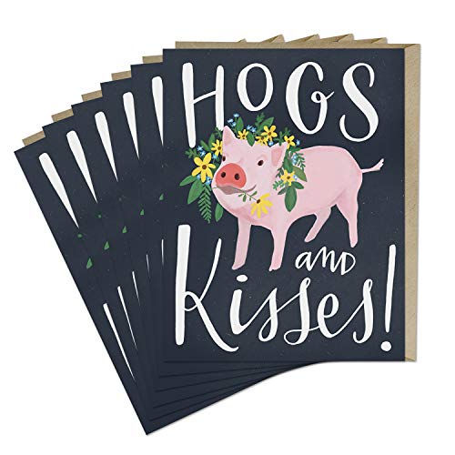 6-Pack Em & Friends Hogs and Kisses Card