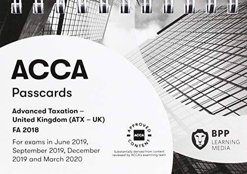 ACCA Advanced Taxation FA2018: Passcards