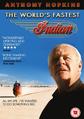 DVD cover for “The World’s Fastest Indian” featuring Anthony Hopkins.