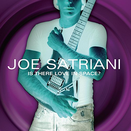 Joe Satriani album cover, featuring the guitarist with a teal swirl background.