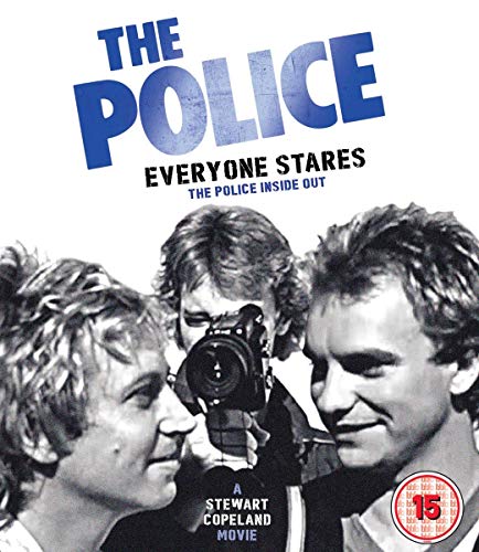 Blu-ray cover for "Everyone Stares" featuring The Police band members.