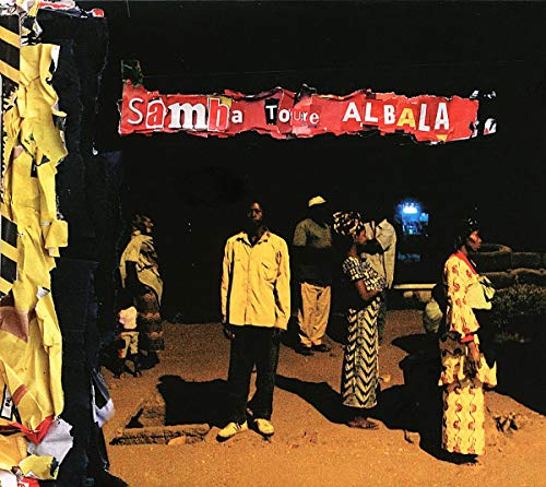 CD cover for Samba Toure’s “Albala” featuring people in a street scene.