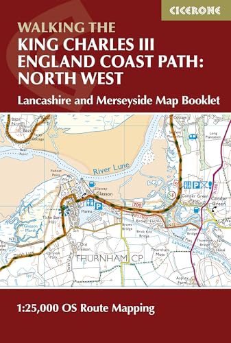 Walking the King Charles III England Coast Path: North West - Lancashire and Merseyside Map Booklet : 1:25,000 OS Route Map Booklet