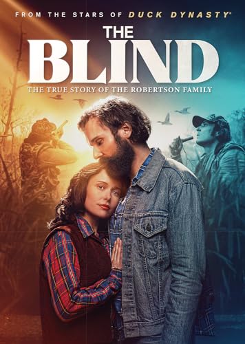 DVD cover for "The Blind" featuring a man, woman, and ducks.