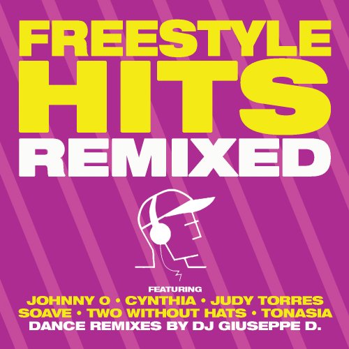 CD cover for "Lucia De Carvalho - Freestyle Hits Remixed" with bold text and illustration.