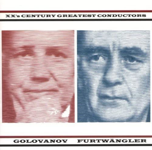 CD cover featuring portraits of two conductors, Golovanov and Furtwängler.