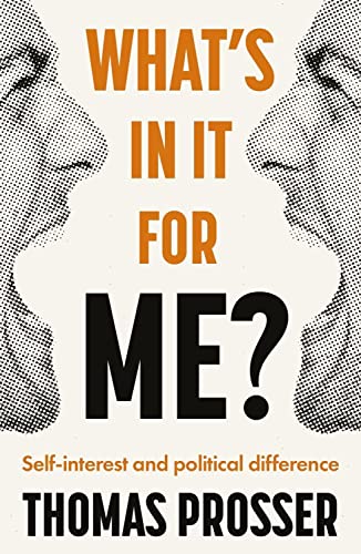 Book cover: "What's in it for me?" with faces in halftone pattern.