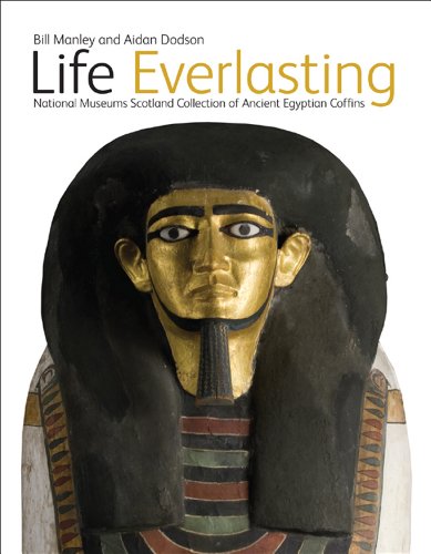 Book cover featuring a gilded face on an ancient Egyptian coffin.