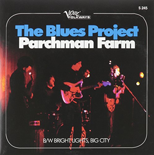 Vinyl record cover for The Blues Project's "Parchman Farm," featuring a band photo.