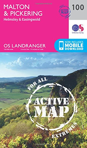 Landranger Active (100) Malton & Pickering, Helmsley & Easingwold (OS Landranger Active Map)