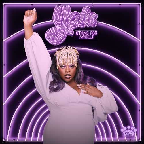Album cover for Yola’s “Stand For Myself” featuring a woman with raised arm.