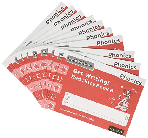 Read Write Inc. Phonics: Get Writing! Red Ditty Book 8 Pack of 10