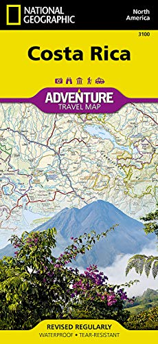 Costa Rica Adv. Ng: Travel Maps International Adventure Map (National Geographic Adventure Map)