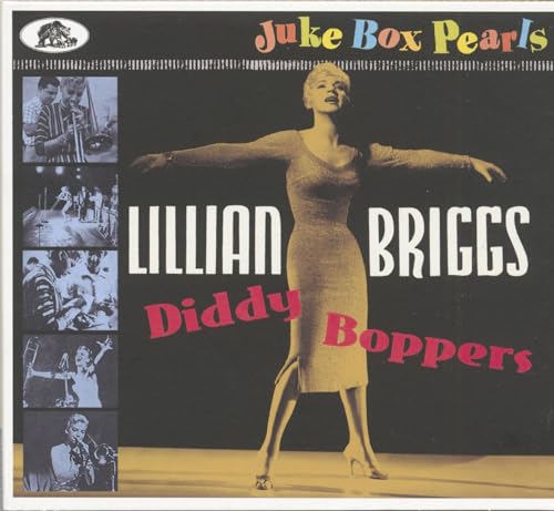 CD cover featuring Lillian Briggs in a dress, with band photos.