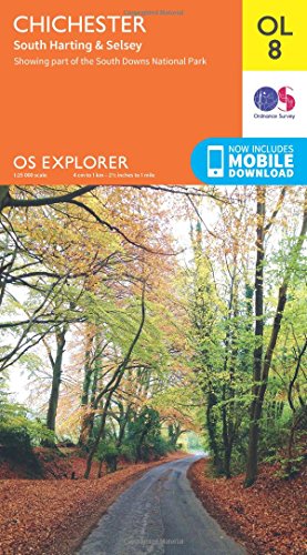 Chichester Map | South Harting & Selsey | Ordnance Survey | OS Explorer Map OL08 | England | Walks | Hiking | Maps | Adventure