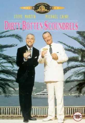 DVD cover featuring Steve Martin and Michael Caine in suits.