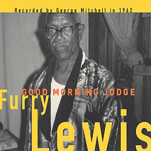 Black and white portrait of a man with glasses, album cover for Lewisfurry.