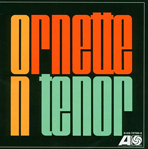 CD cover for Coleman Ornette’s “Ornette On Tenor” with bold typography.