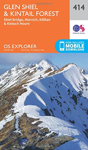 OS Explorer Map (414) Glen Shiel and Kintail Forest (OS Explorer Paper Map)