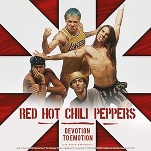 Red Hot Chili Peppers album cover featuring four shirtless or partially clothed men.