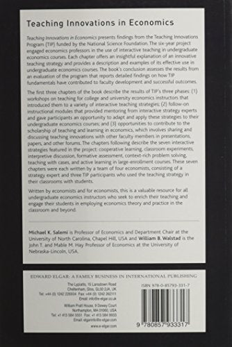 Teaching Innovations in Economics: Strategies and Applications for Interactive Instruction