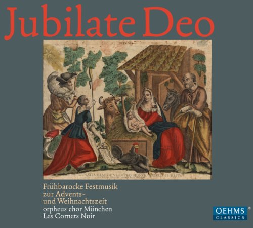 CD cover depicting the Nativity scene with shepherds and animals.