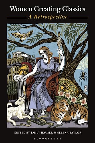 Book cover: woman in classical style with animals and architectural details.