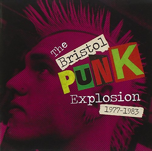 CD cover for "Bristol Punk Explosion" featuring punk imagery and text.