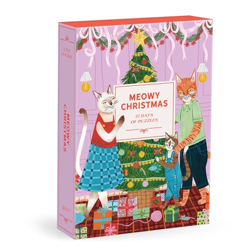 Meowy Christmas 12 Days of Puzzles 500 Piece Countdown